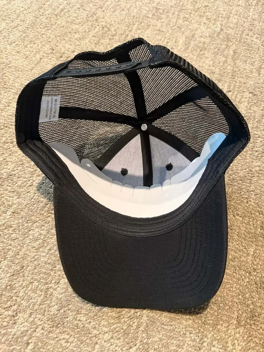 Cabela's Club Mesh Back Snapback Hat with Leather Logo Patch